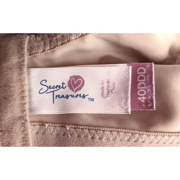 SECRET TREASURES Nude Wireless Padded Bra Size 40DDD - Picture 2 of 5